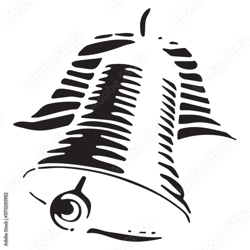 christmas bells, church bell, school bell icon. tattoo symbol