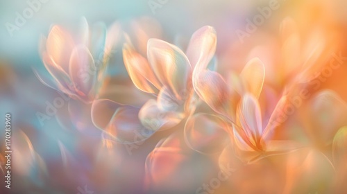 Dreamlike Pastel Blossoms: A Soft Focus Floral Fantasy
