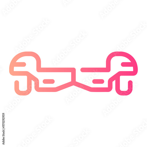 hoverboard Line Gradient Icon
