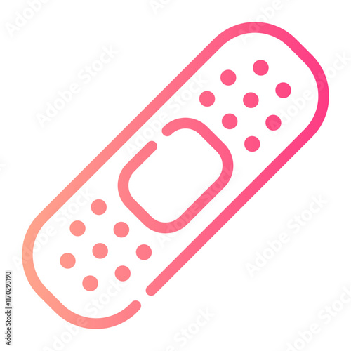 band aid Line Gradient Icon