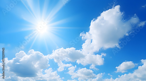 blue sky with clouds