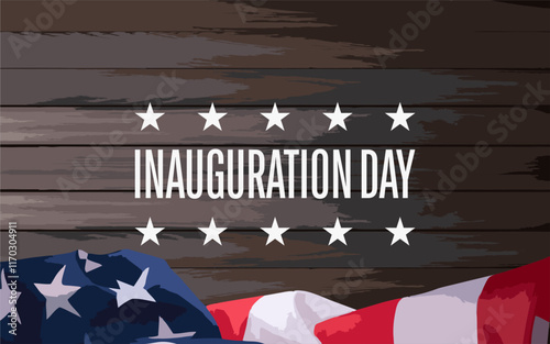 Inauguration Day Holiday concept. Template for background, banner, card, poster, t-shirt with text inscription