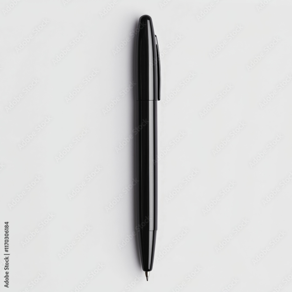 sleek black pen on plain white background, perfect for writing sleek black pen on plain white background, perfect for writing