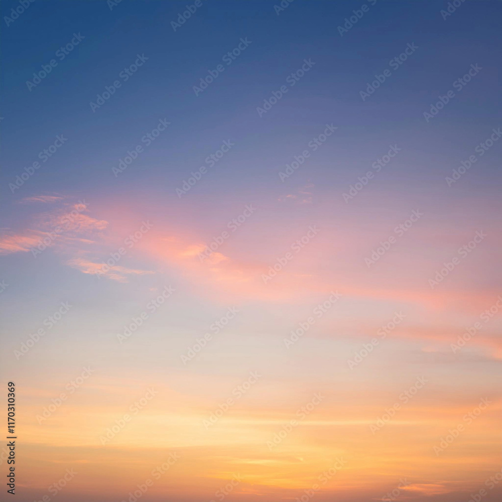 a sky with a few clouds and a sunset in the background. a sky with a few clouds and a sunset in the background.