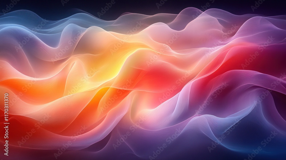 Abstract colorful flowing waves, vibrant hues, dynamic energy, smooth texture, digital art. Abstract colorful flowing waves, vibrant hues, dynamic energy, smooth texture, digital art.