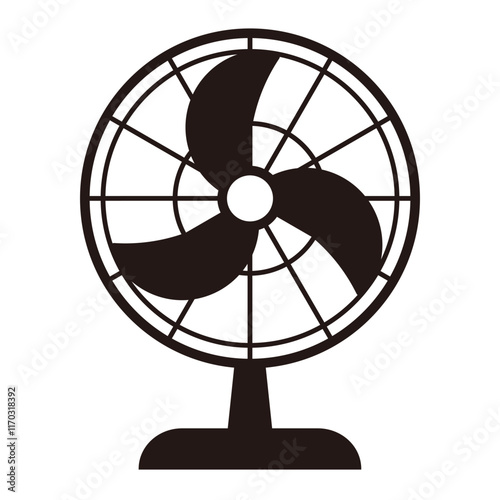 Single electric fan icon