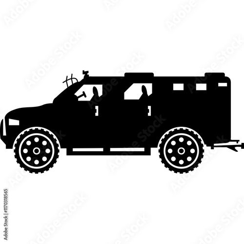 Military Hummer Truck Icon