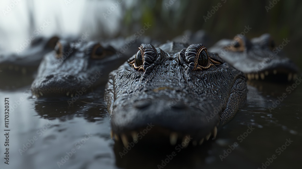 Fototapeta premium A group of crocodiles. crocodiles 