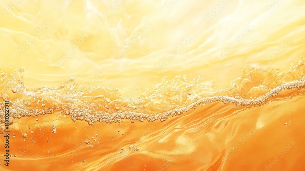 Sunny Orange Juice Wave Splash Background Sunny Orange Juice Wave Splash Background