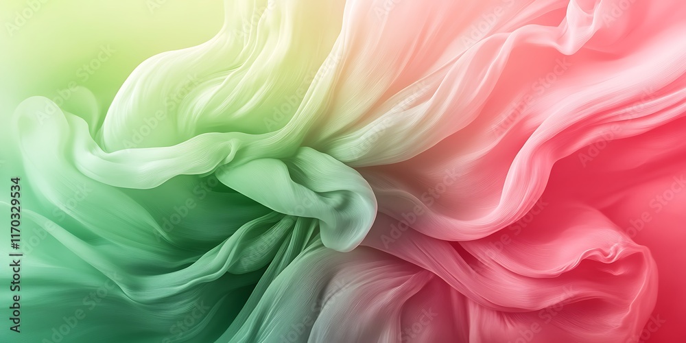 Obraz premium dynamic vortex in neon green and pink