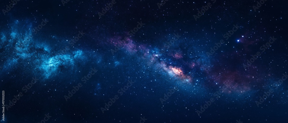 Fototapeta premium Twinkling Stars in a Clear Night Sky