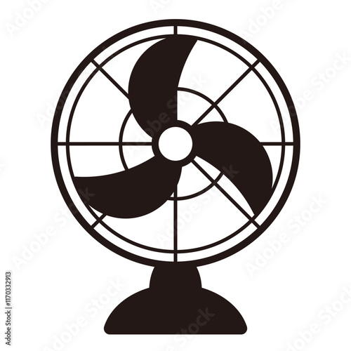 Single electric fan icon