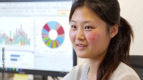 person analyzing data