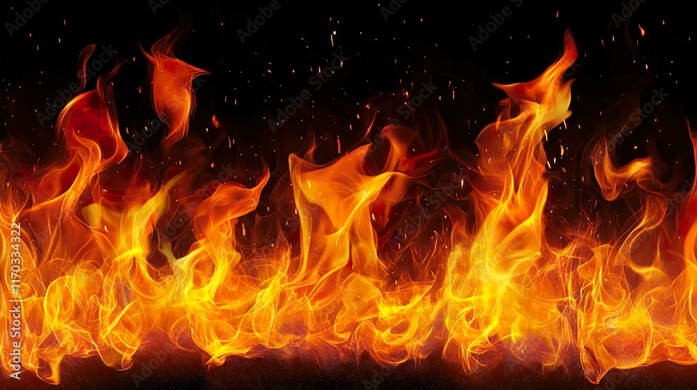 Fiery Inferno: A Blazing Fire Photography Fiery Inferno: A Blazing Fire Photography