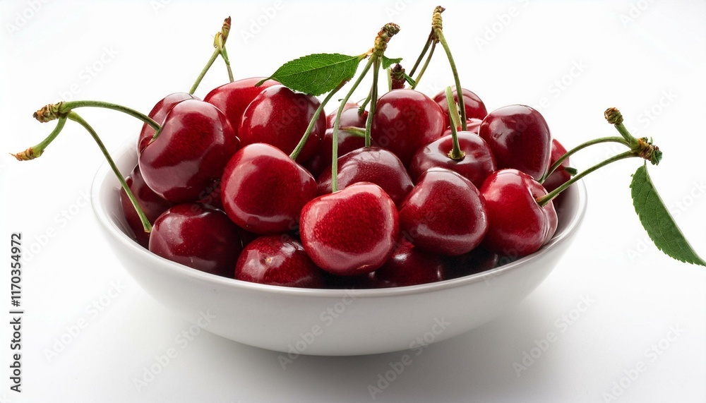 Luscious Cherries in a Bowl: A Vibrant Still Life Luscious Cherries in a Bowl: A Vibrant Still Life