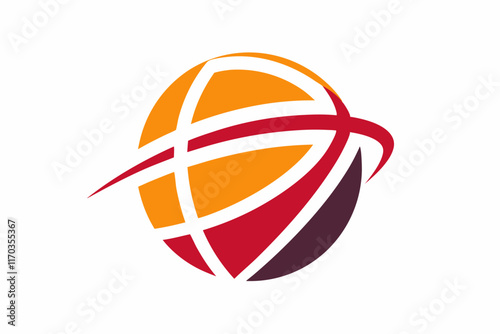 basketball logo type illustration