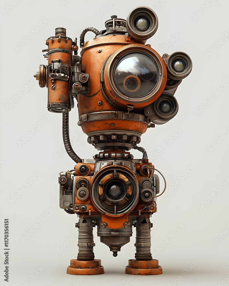 Steampunk Robot Design: Gears, Lenses, and Metal Steampunk Robot Design: Gears, Lenses, and Metal