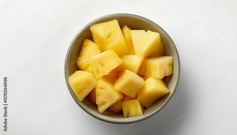 Golden Pineapple Chunks: A Fresh and Vibrant Still Life Golden Pineapple Chunks: A Fresh and Vibrant Still Life