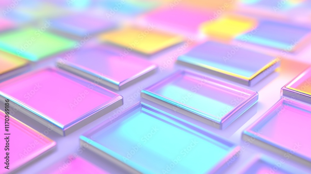Vibrant Digital Interface with Bright Colors and Light Vibrant Digital Interface with Bright Colors and Light