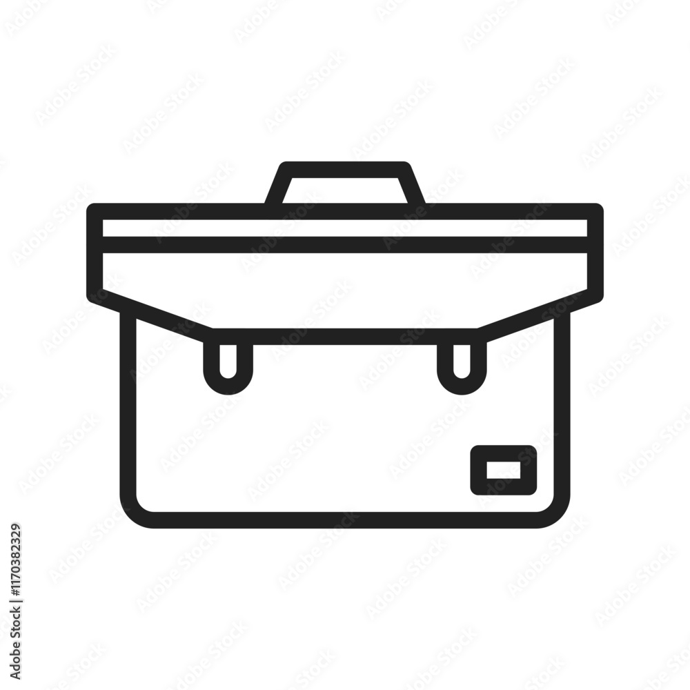 Briefcase icon vector image. Suitable for mobile apps, web apps and print media. Briefcase icon vector image. Suitable for mobile apps, web apps and print media.