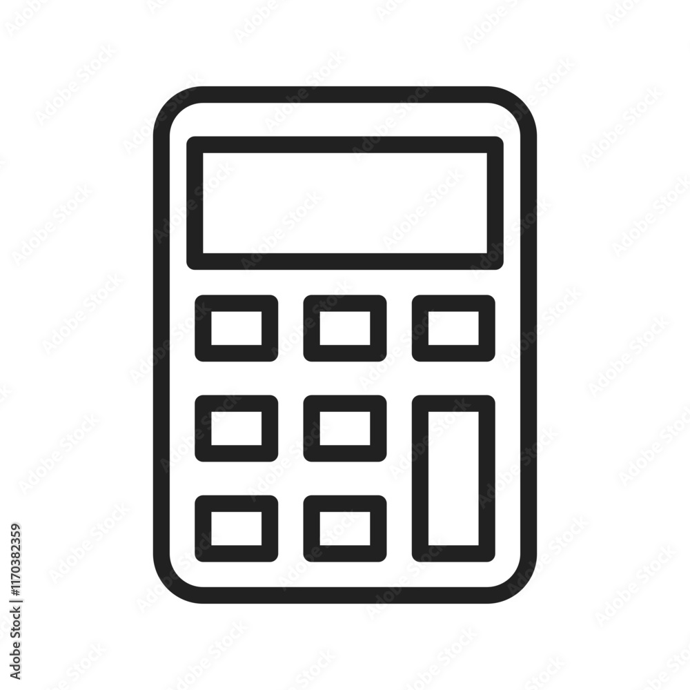 Calculator icon vector image. Suitable for mobile apps, web apps and print media. Calculator icon vector image. Suitable for mobile apps, web apps and print media.