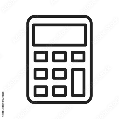 Calculator icon vector image. Suitable for mobile apps, web apps and print media.