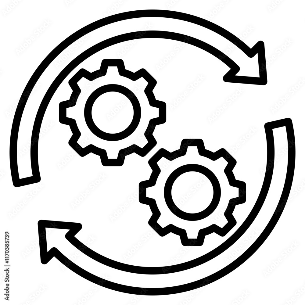 technology operations single icon technology operations single icon