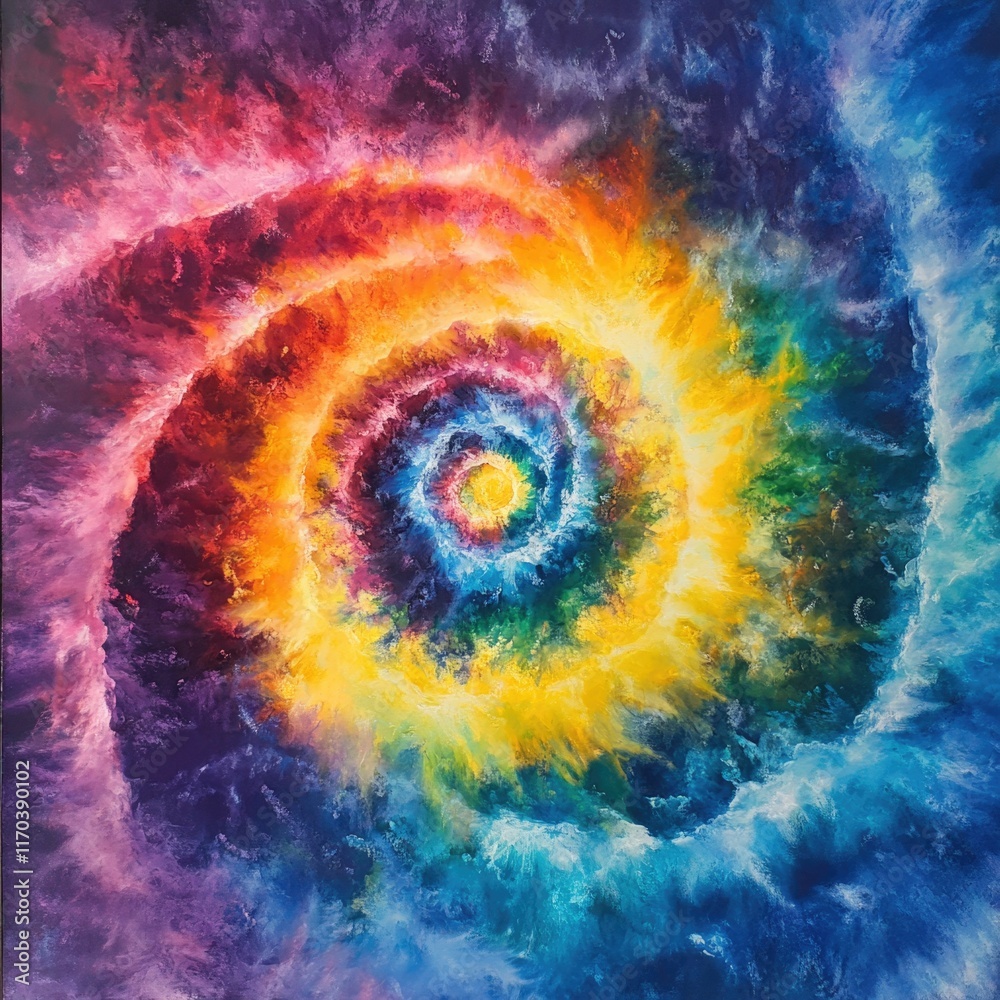 Colorful Spiral in Sky Colorful Spiral in Sky