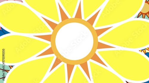 Spring time. Colorful flower power background creating a lively and vibrant atmosphere.