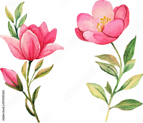 Wallpaper Mural bouquet of pink tulips Torontodigital.ca