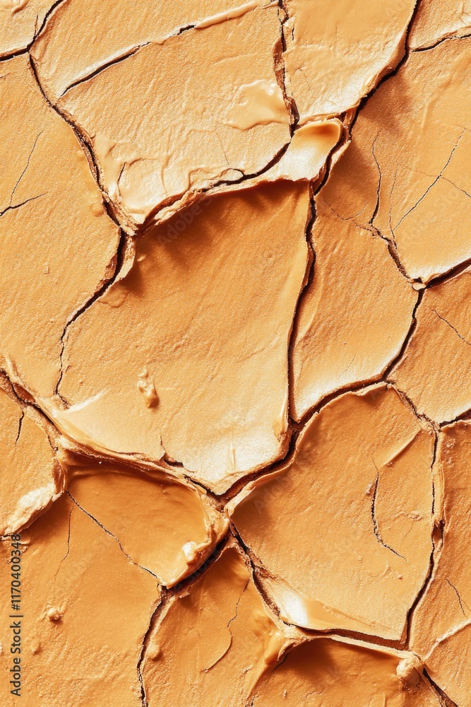 Naklejka premium Cracked Surface Close Up