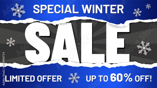 Special Winter Sale Discount Announcement Design