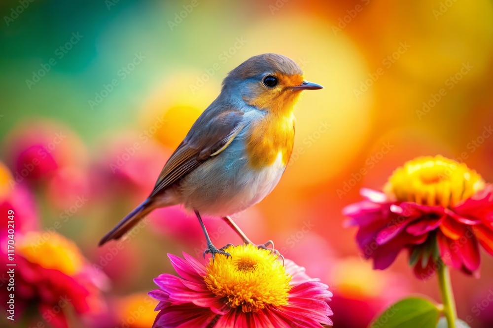 Tiny Bird Smiling Macro Photography: Inspirational Wildlife Image Tiny Bird Smiling Macro Photography: Inspirational Wildlife Image