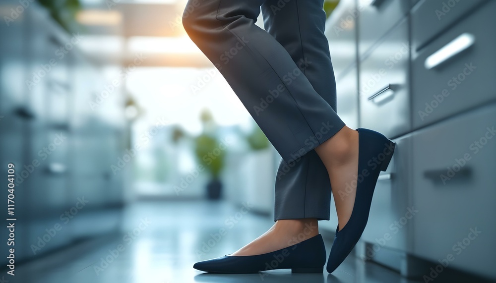 legs in shoes