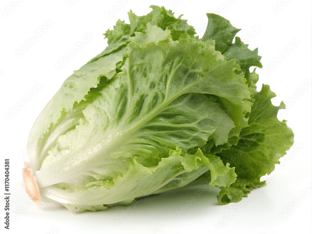 Lettuce, On isolated white background Lettuce, On isolated white background