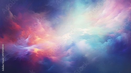 Dreamlike Abstract Background with Swirling Colors and Ethereal Atmosphere