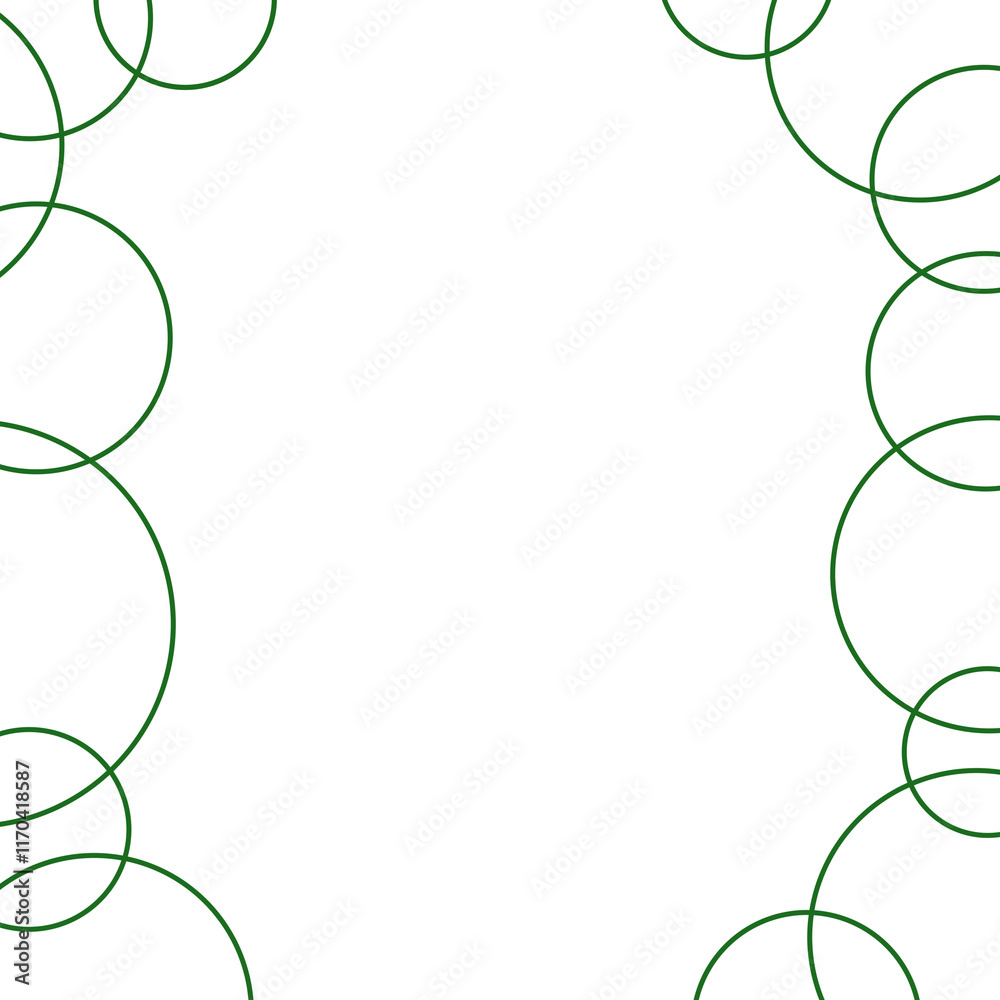 Obraz premium Design element Line green frame blank transparent png 