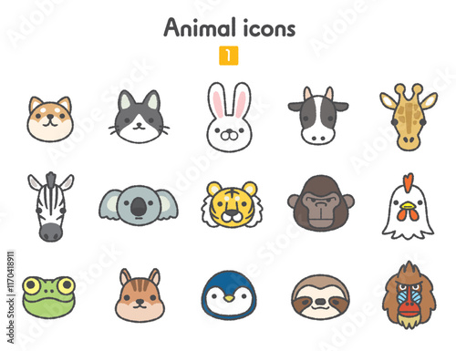動物のアイコン集1
