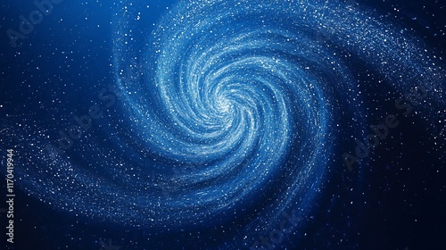 Wallpaper Mural Cosmic spiral galaxy swirling in deep space Torontodigital.ca