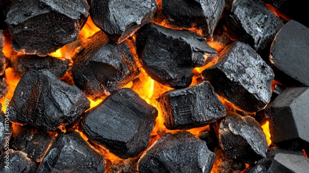 The Charcoal with Glowing Embers