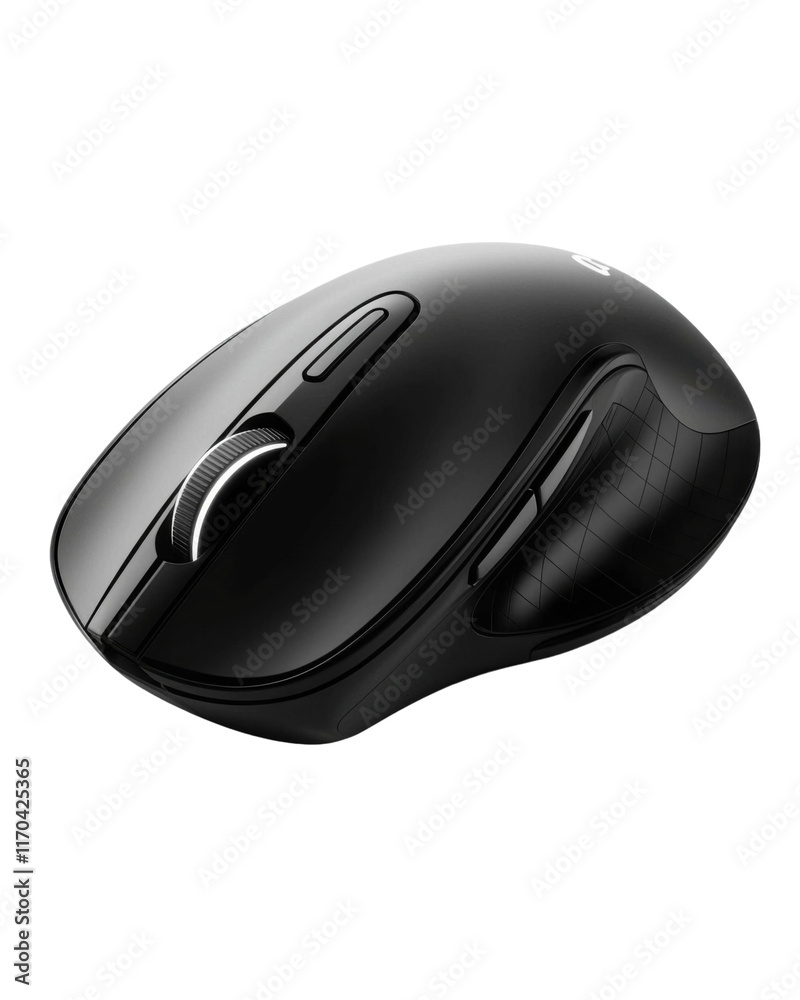 High tech ergonomic mouse designed for comfortable office use and productivity High tech ergonomic mouse designed for comfortable office use and productivity