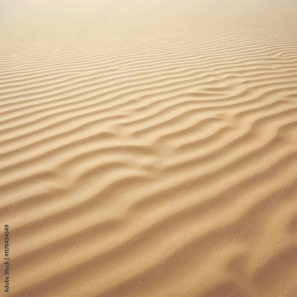 Gentle ripples in soft sand desert dunes under soft light with copy space Gentle ripples in soft sand desert dunes under soft light with copy space