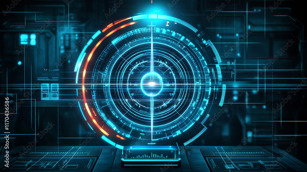 HUD aim control frame interface, futuristic target vector screen ui of Sci Fi game. Hologram dashboard panels with digital target crosshairs and neon viewfinder frame borders, vr head up display HUD aim control frame interface, futuristic target vector screen ui of Sci Fi game. Hologram dashboard panels with digital target crosshairs and neon viewfinder frame borders, vr head up display