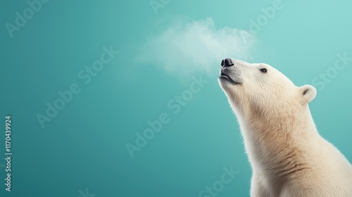 Polar Bear Breathing with a Calm Expression