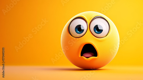 Pop-eyed scared fearful emoticon isolated icon. Vector frightened confused, panicked emoji, shocked or afraid face expression. Smiley with big open eyes, scared expression. Open-eyed stressed face
