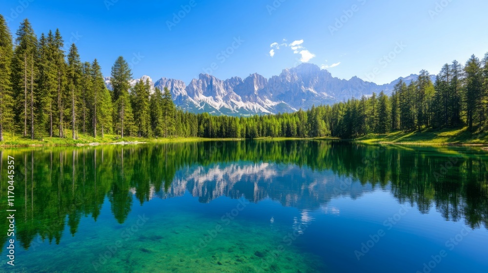 Serene Mountain Lake Reflection Nature Serenity Landscape Peace Serene Mountain Lake Reflection Nature Serenity Landscape Peace