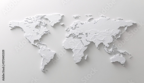 abstract map pf the world