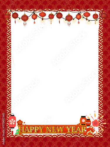 chinese new year photocard photo