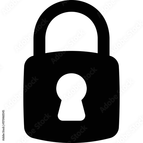 Simple vector icon padlock