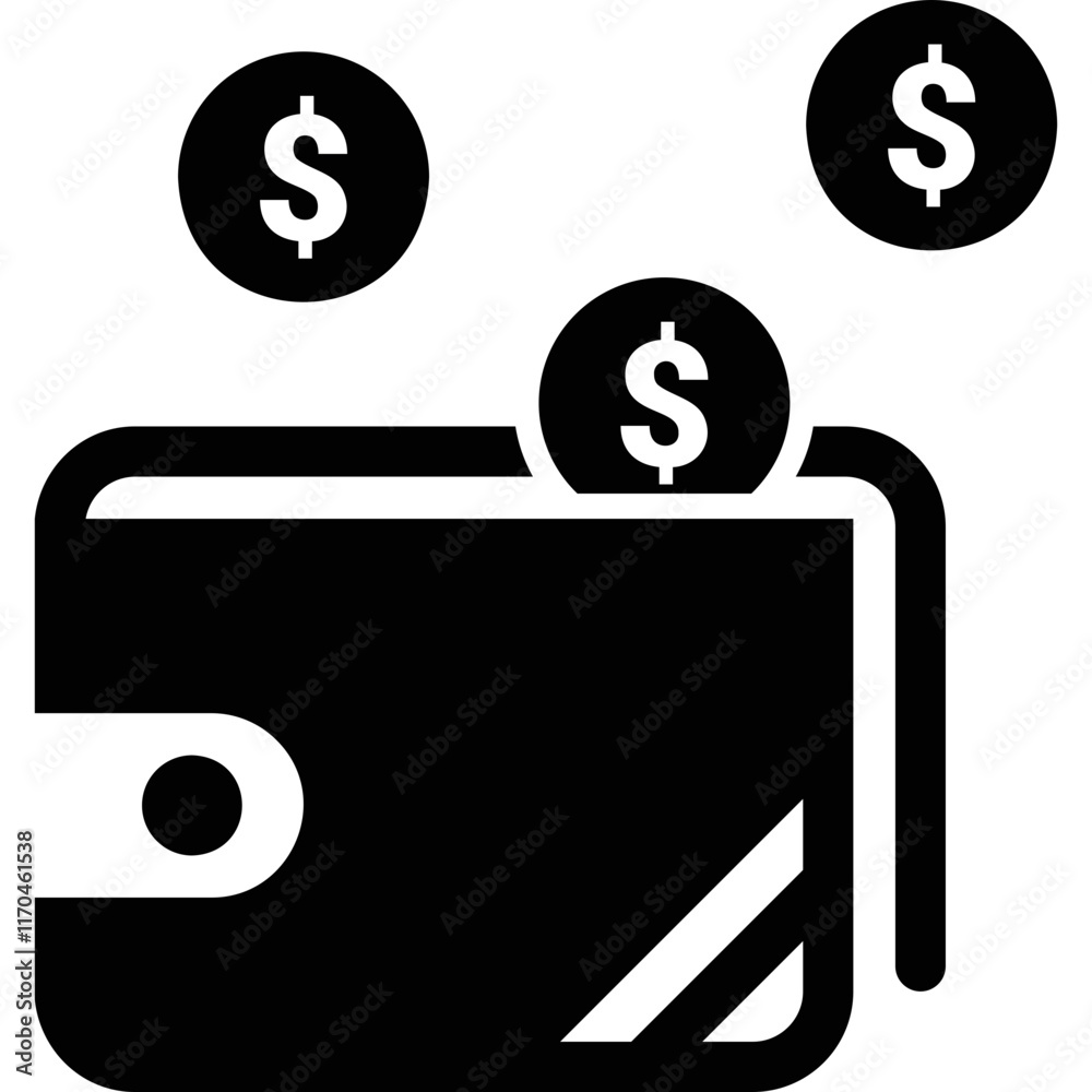 simple vector icon wallet simple vector icon wallet